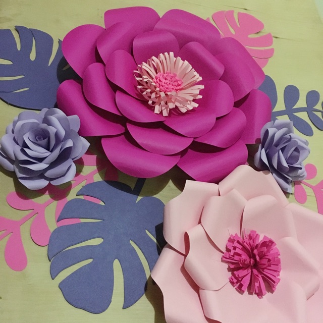 Diy Paper Flower Part 1 Backdrop Party Decor Wall Decor Style 1 Shopee Philippines