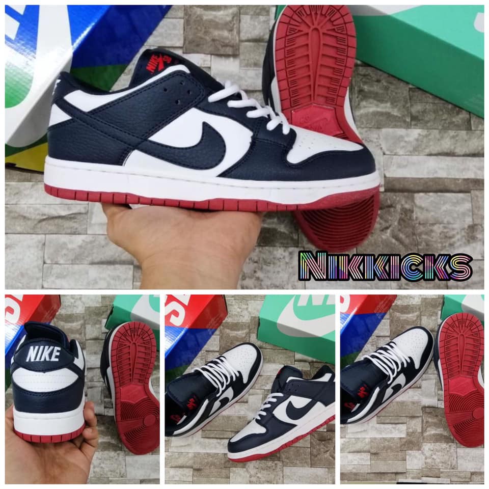 dunk low blue red