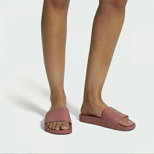 rose gold slides adidas