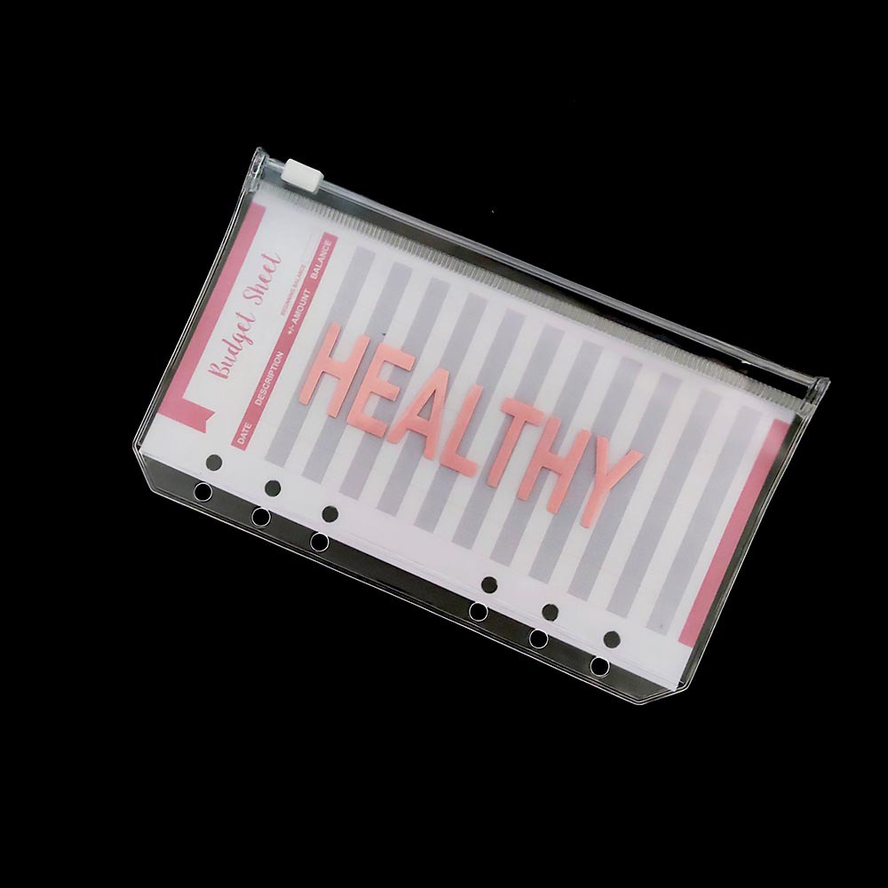 A6/A5 Binder Pocket File Organizer Storage Folder Transparent PVC Loose Leaf Pouch with Self-Styled Zipper Filing Binder köp billigt - fri frakt, ärliga recensioner med bilder