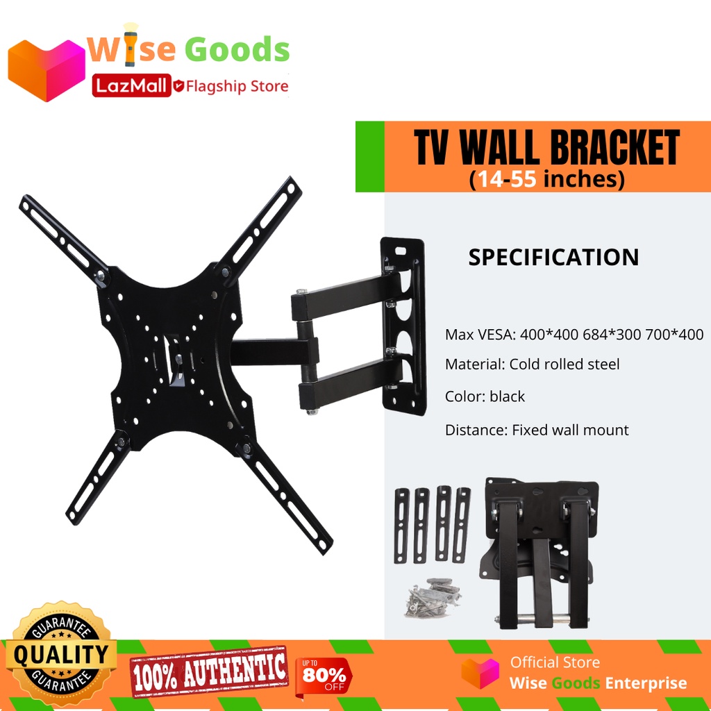 High Quality Full Motion Tilt and TV Wall Bracket for LCD LED Smart TV
