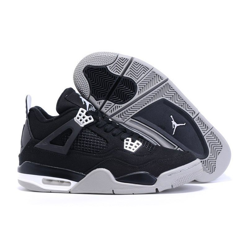 jordan 4 gray and black