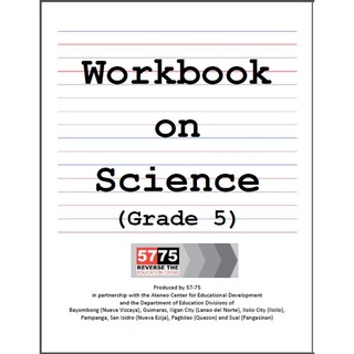 Grade 5 Science Kto12 Workbook With Answer Key Piso Print