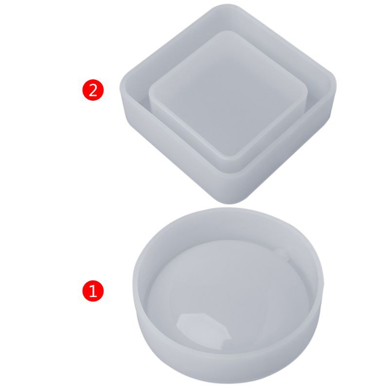 Square Ashtray Silicone Mold Mould for DIY Dried Flower Resin Casting Craft
