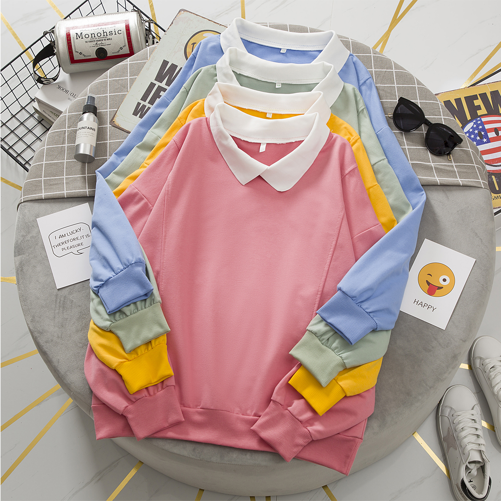 crew neck collar sweatshirt