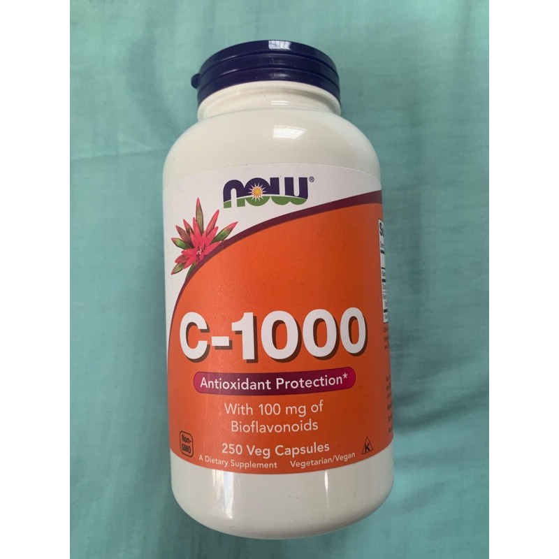 250 Veg Capsules Now Supplements Vitamin C 1 000 With 100 Mg Of Bioflavonoids Shopee Philippines