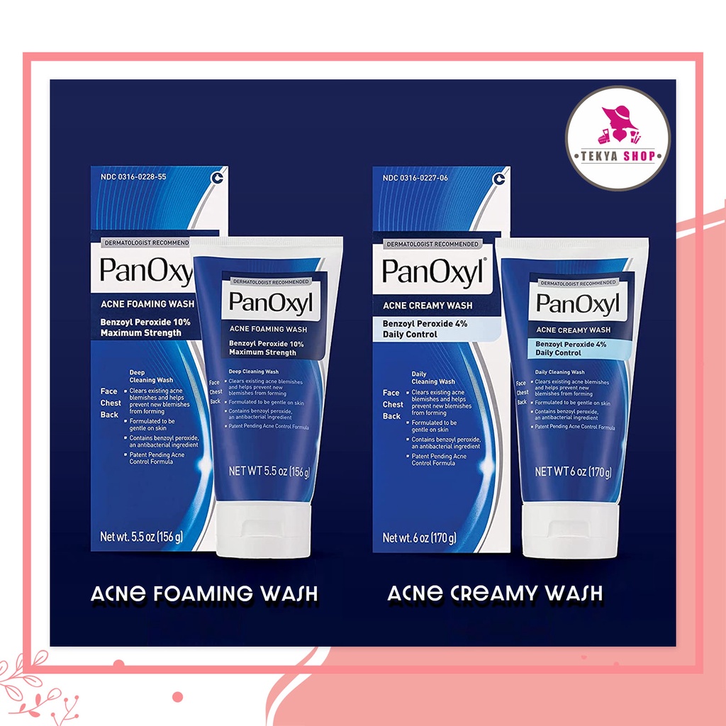 PanOxyl Acne Foaming Wash & Acne Creamy Wash Shopee Philippines