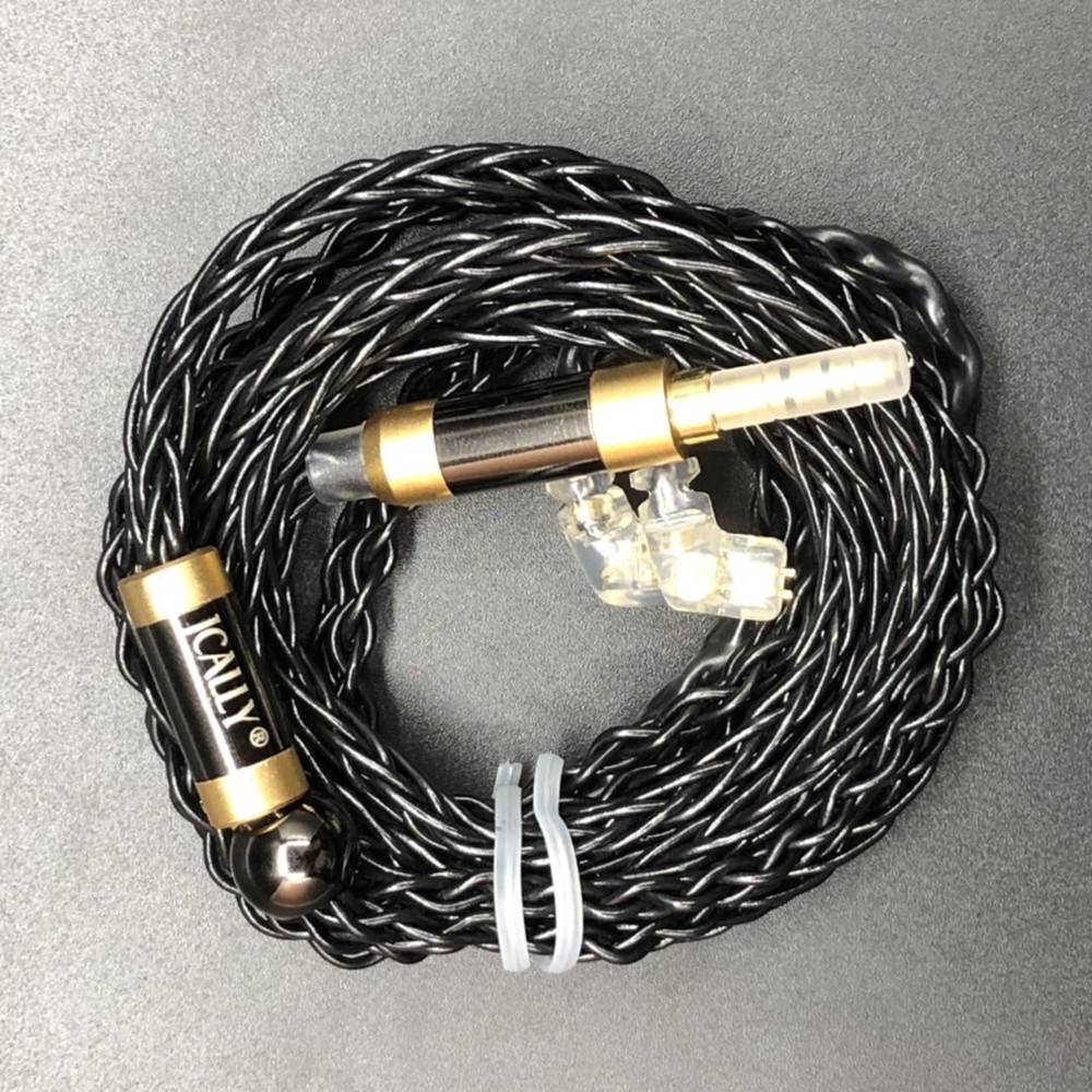 Jcally Black Jc08 8 Share 200 Cores Earphone Upgrade Cable For Kz