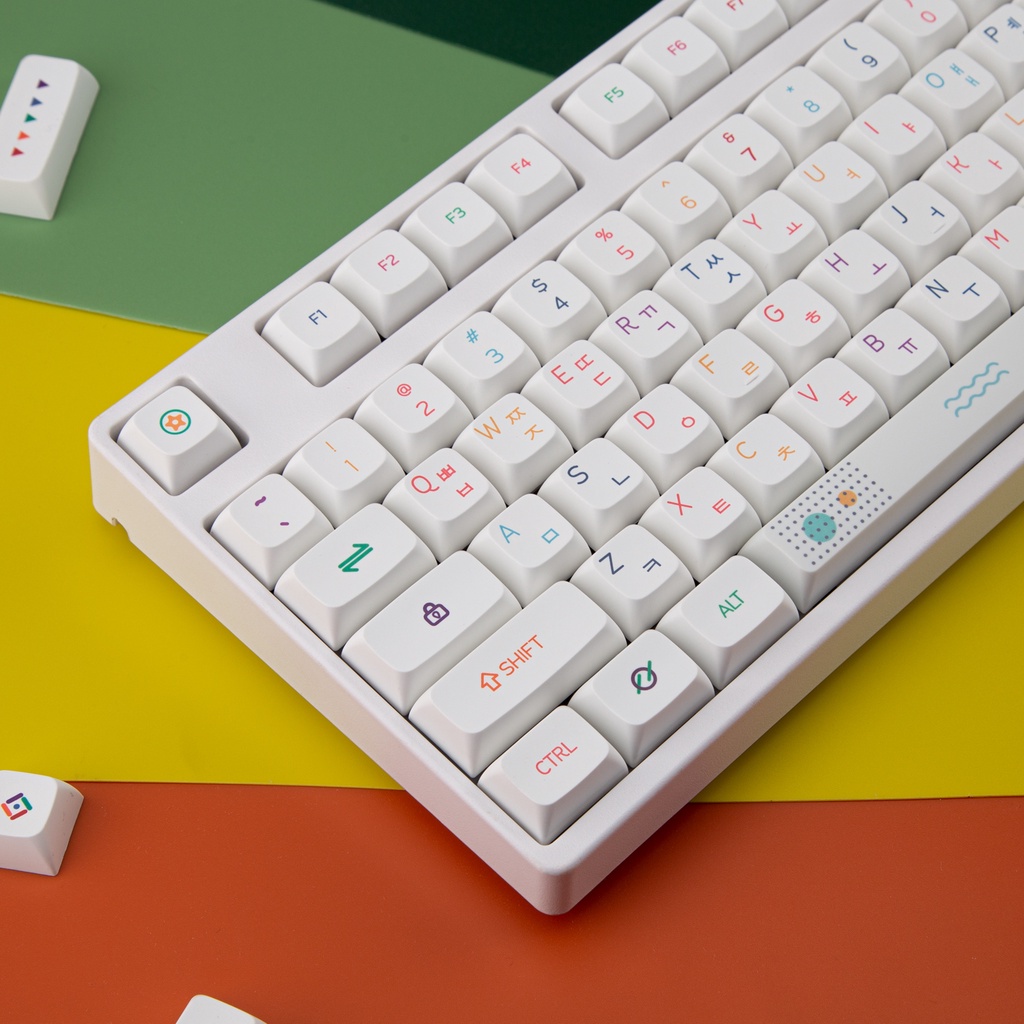 PBT XDA Profile 127 Keys Keycaps Dye Sublimation ANSI Layout for