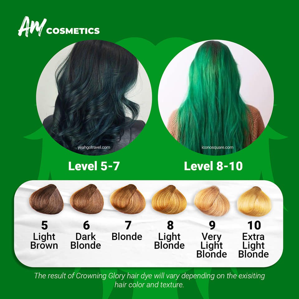Crowning Glory Green Hair dye | Shopee Philippines