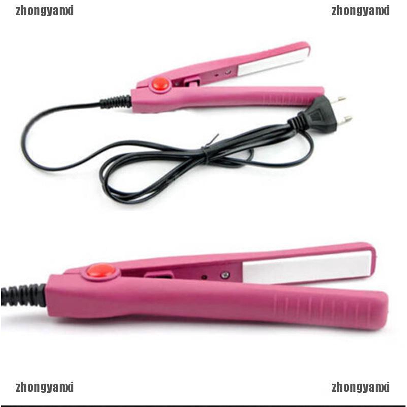 plugged in mini flat iron