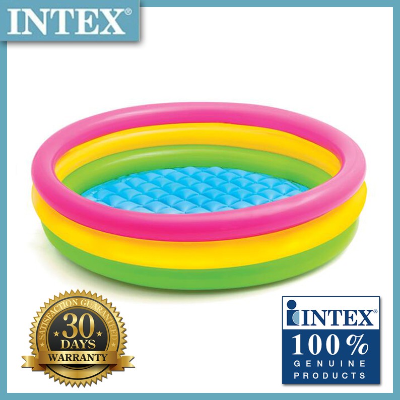 intex sunset glow inflatable pool