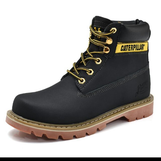 leather caterpillar boots