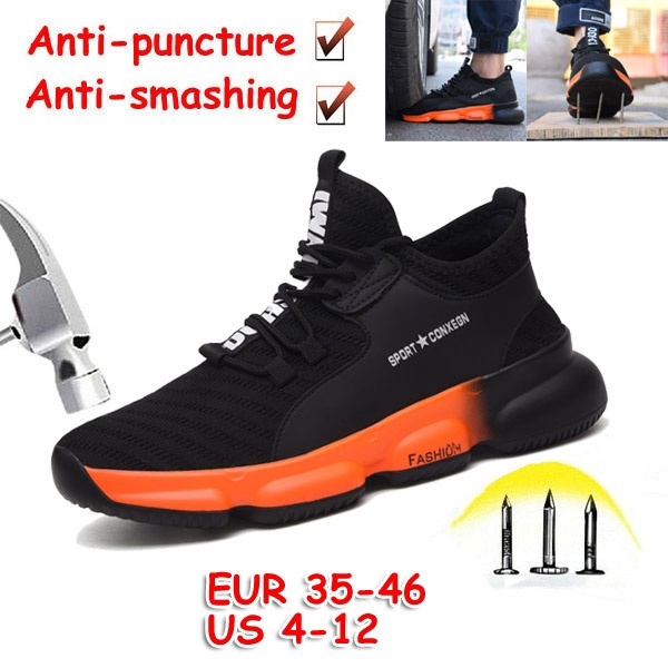 steel toe breathable shoes