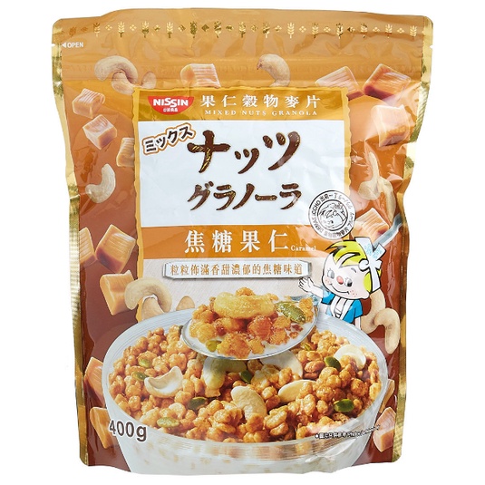 Nissin Demae Iccho Caramel with Mixed Nuts Granola (400g) Shopee