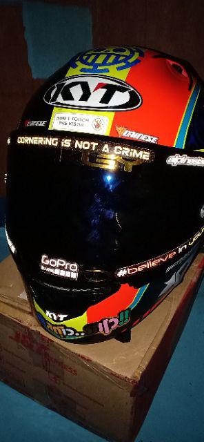 visor kyt tt course iridium blue