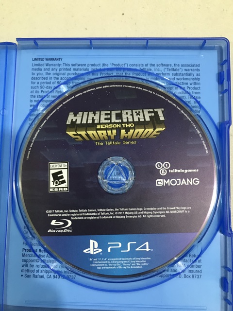 minecraft ps4 preowned