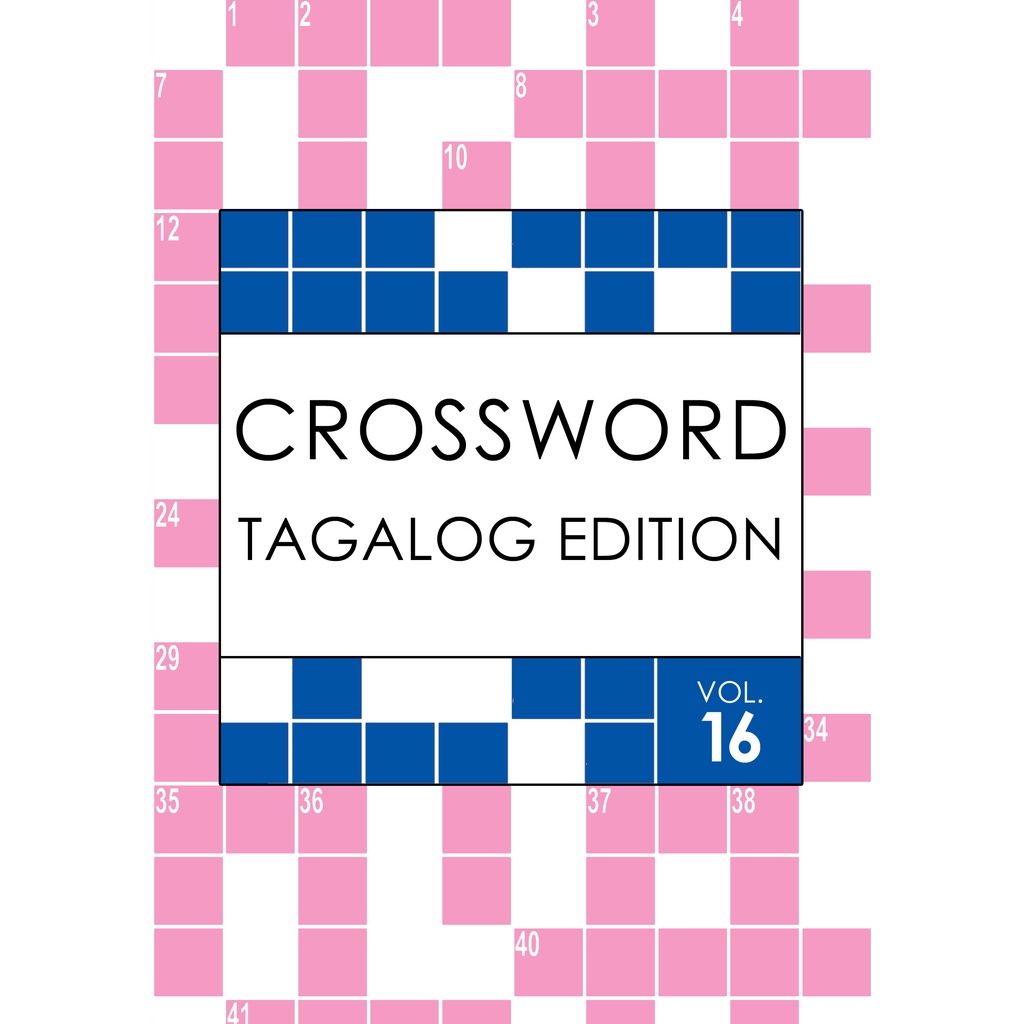 Crossword (Tagalog) Volume 16 Suitable For All Ages Shopee Philippines