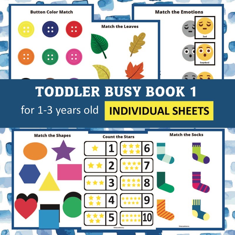 interactive worksheets learning materials binder for preschool