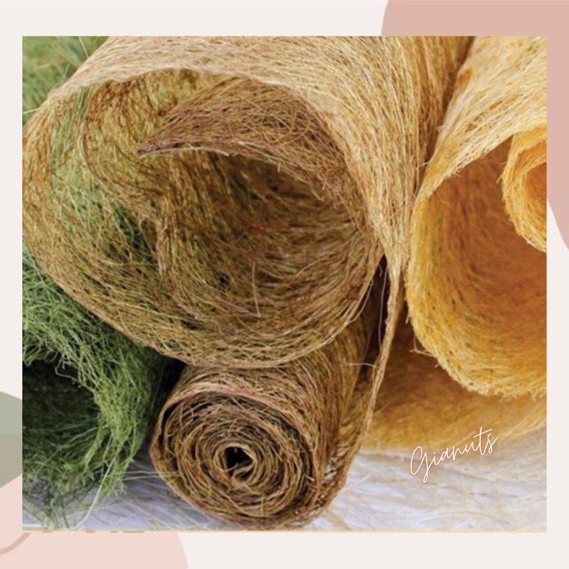 Abaca Scrunch Natural Fiber Mat Roll 19inch by 5yards | Shopee Philippines