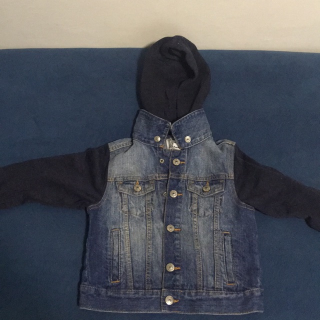 boys denim hoodie