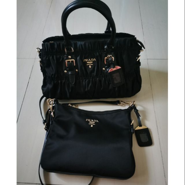 prada two way bag