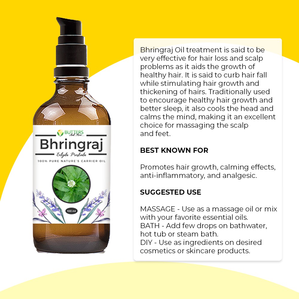 Bhringraj Carrier Oil By Butters And More Shopee Philippines