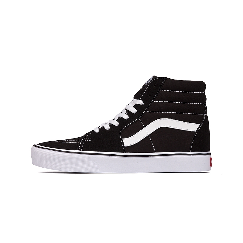 classic black and white high top vans