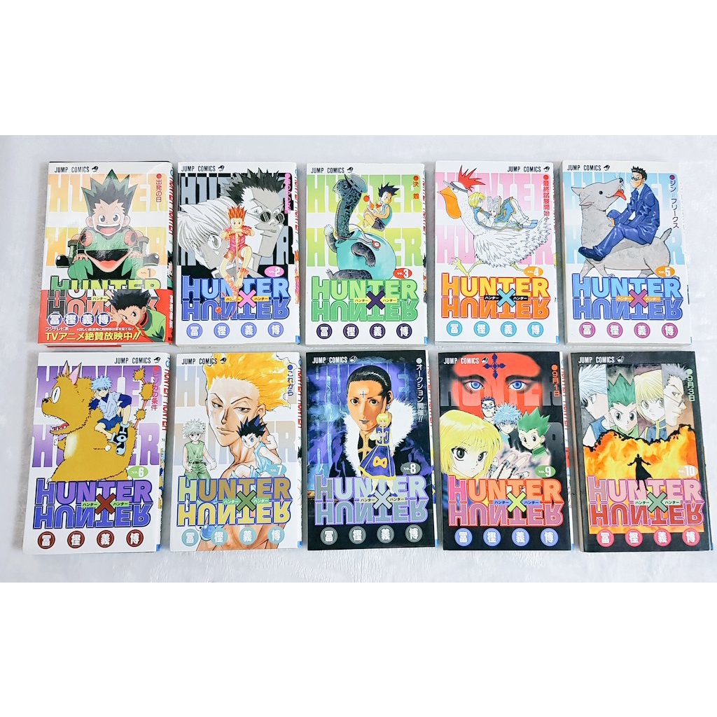 Hunter X Hunter Anime Pre Loved Japanese Manga Comic Books Volumes 1 36 Raw Shopee Philippines