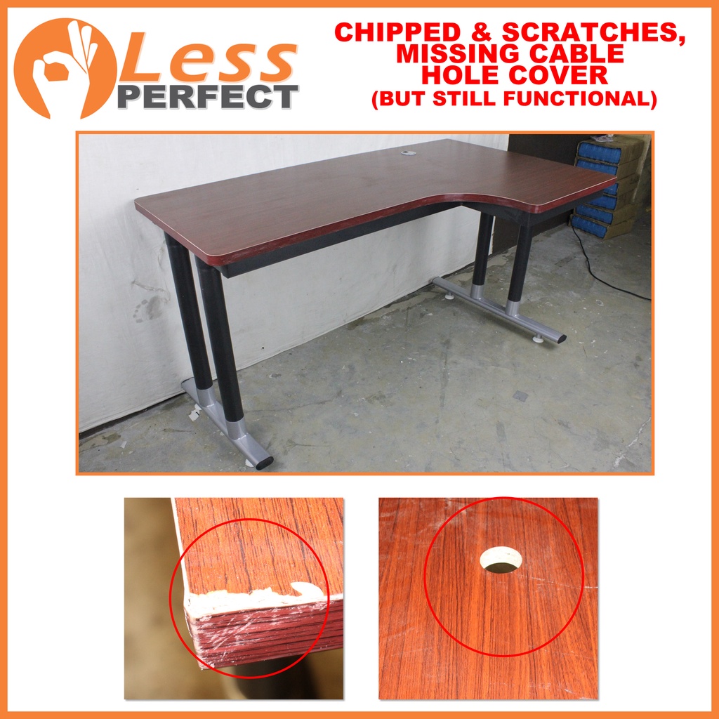 Less Perfect Slightly Damage533 LShaped Office Table 120cm x 80cm