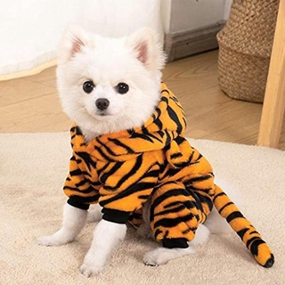 Cat Clothes Four-legged Tiger Transformed Into Flannel Dog Clothes kitten clothespet clothes for cat damit ng pusa #3