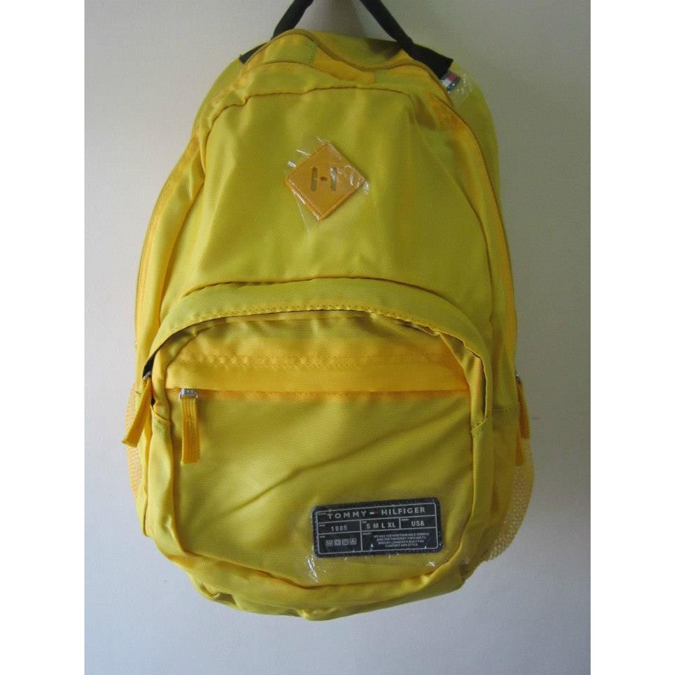 tommy hilfiger yellow backpack