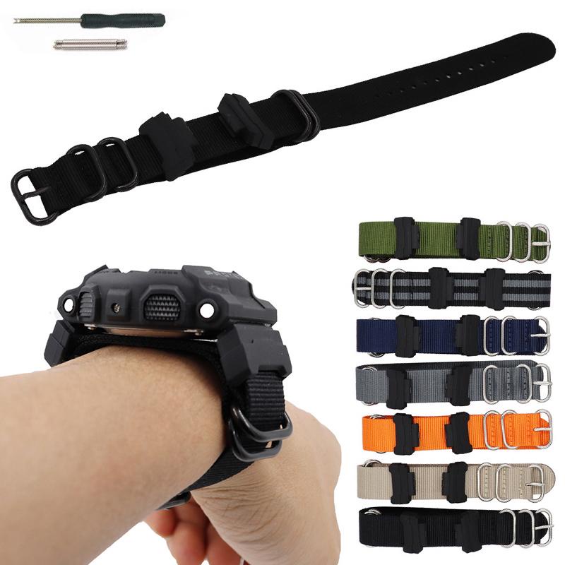 BBZ Cinturino In Nylon 16mm Per Casio G-Shock - Compatibile GA-100, DW-5600, GA-2100, GW-M5610 - Sgancio Rapido - 2