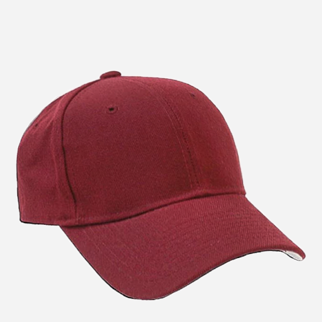 baseball cap maroon