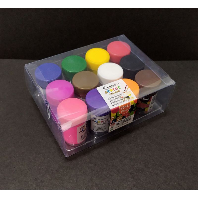12Color Acrylic Paint/Acrylic Poster Color (25ml) Shopee Philippines