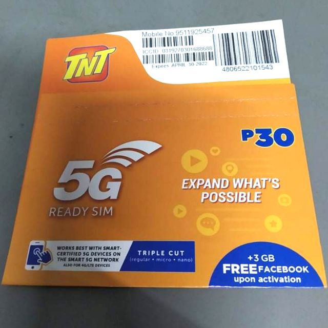 TNT 5G ( Triple Cut Sim ) | Shopee Philippines