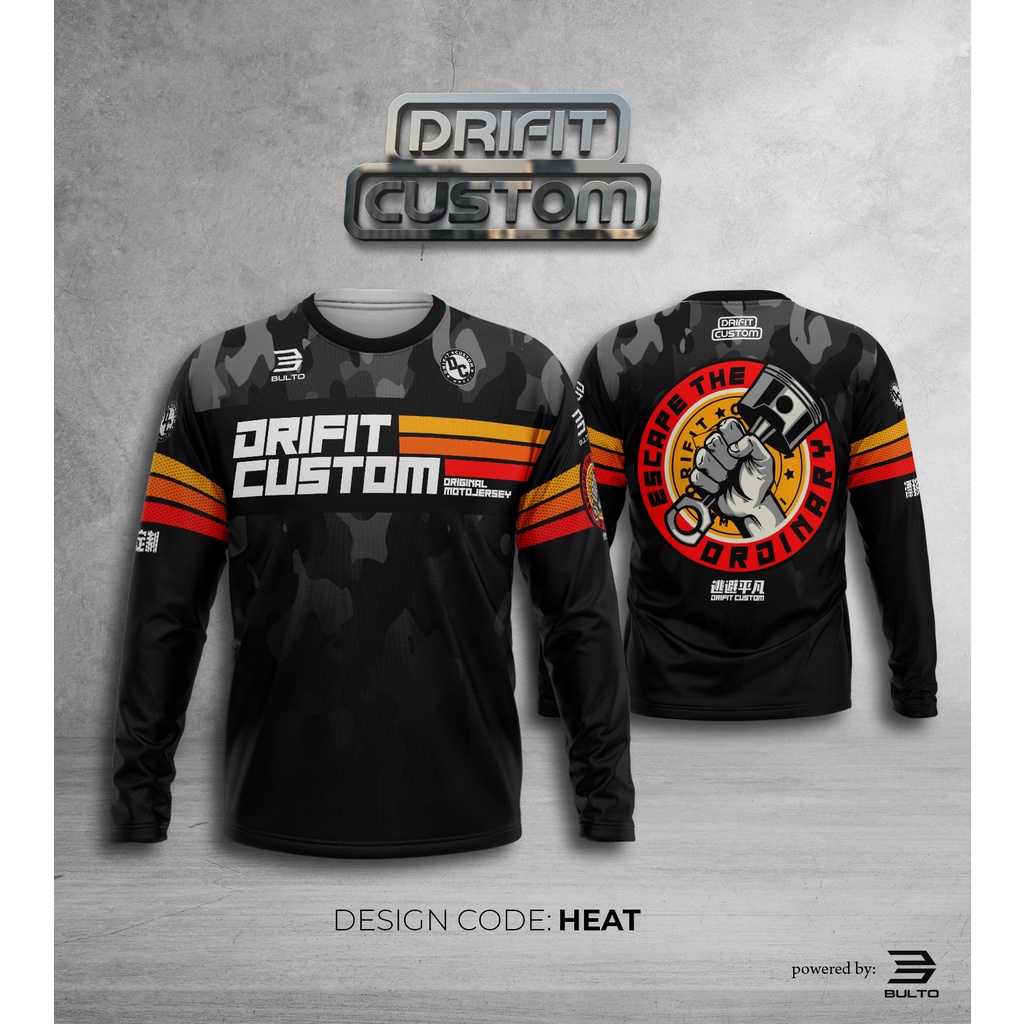 DRIFIT CUSTOM MOTO JERSEY HEAT Shopee Philippines