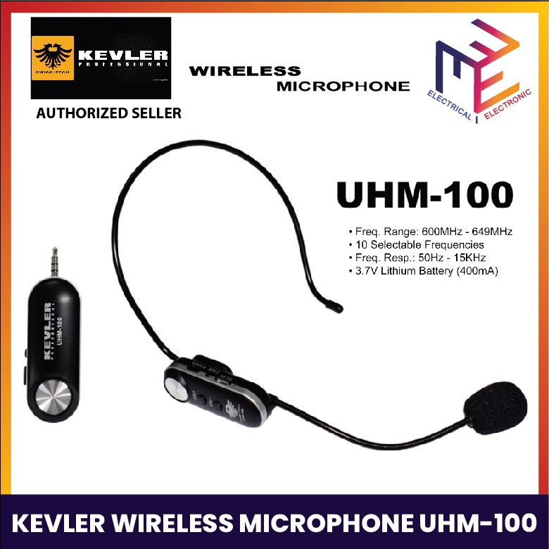 Kevler Lapel Wireless Microphone UHM100 *WINLAND* Shopee Philippines