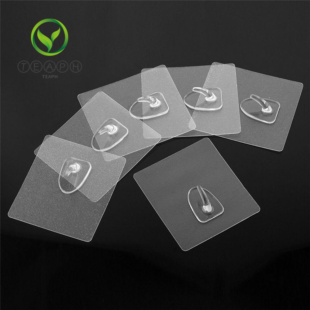 1/6PCS Home & Living Transparent Seamless Adhesive Hook