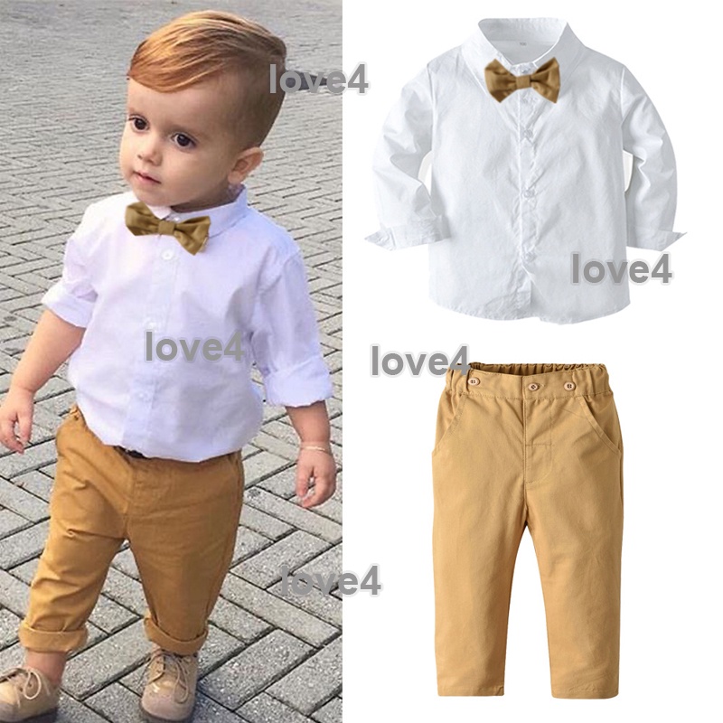 Gentleman Clothes Set Terno for Kids Boy Long Sleeve Baby Boy Clothes