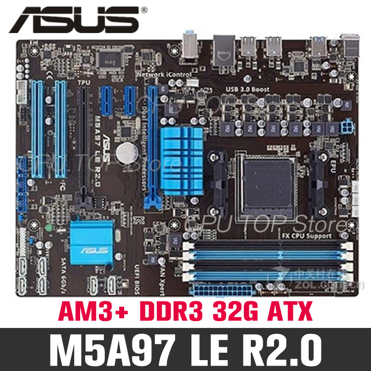 ⚡️Asus M5A97 LE R2.0 M5A97LER2.0 970 AM3/AM3+ FX6300 FX8300 DDR3