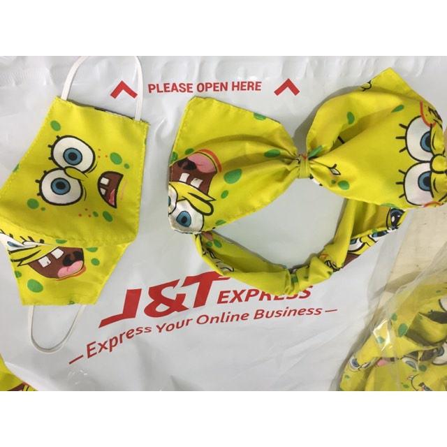 Spongebob headband and facemask 2 in 1 Shopee Philippines