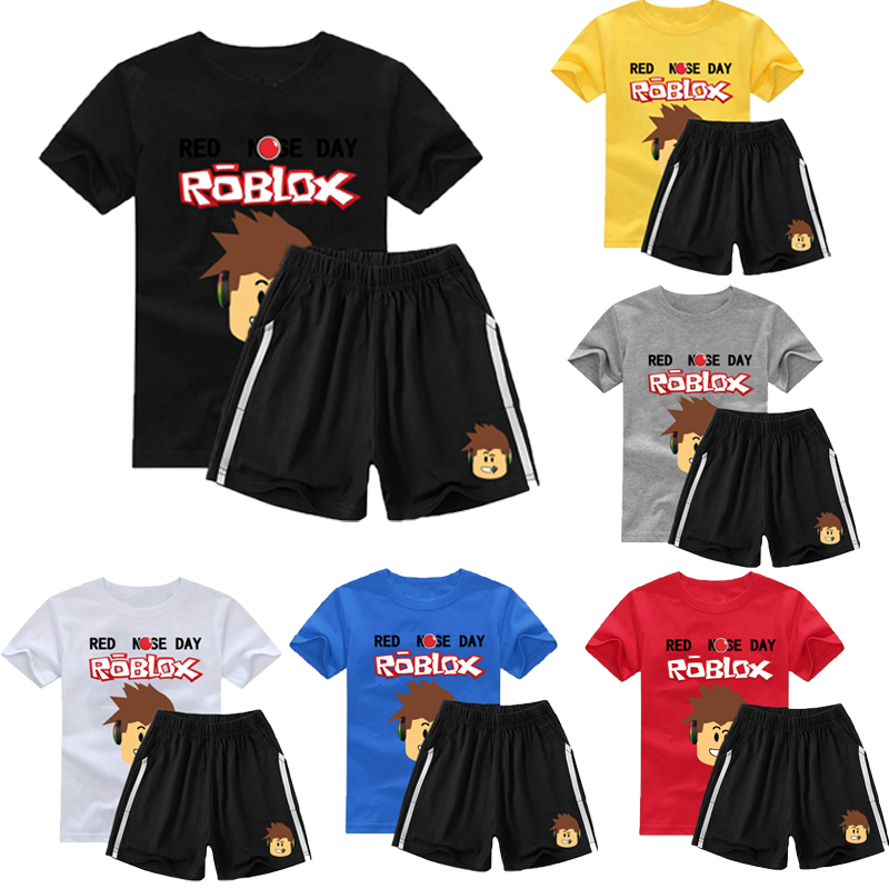 Summer Child Boys Girls Roblox Short Sleeve Shirt Children T Shirt Shopee Philippines