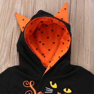 Aunavey Halloween Kids So Cute It's Scary Hoodie Tutu Dress LJ001 #3