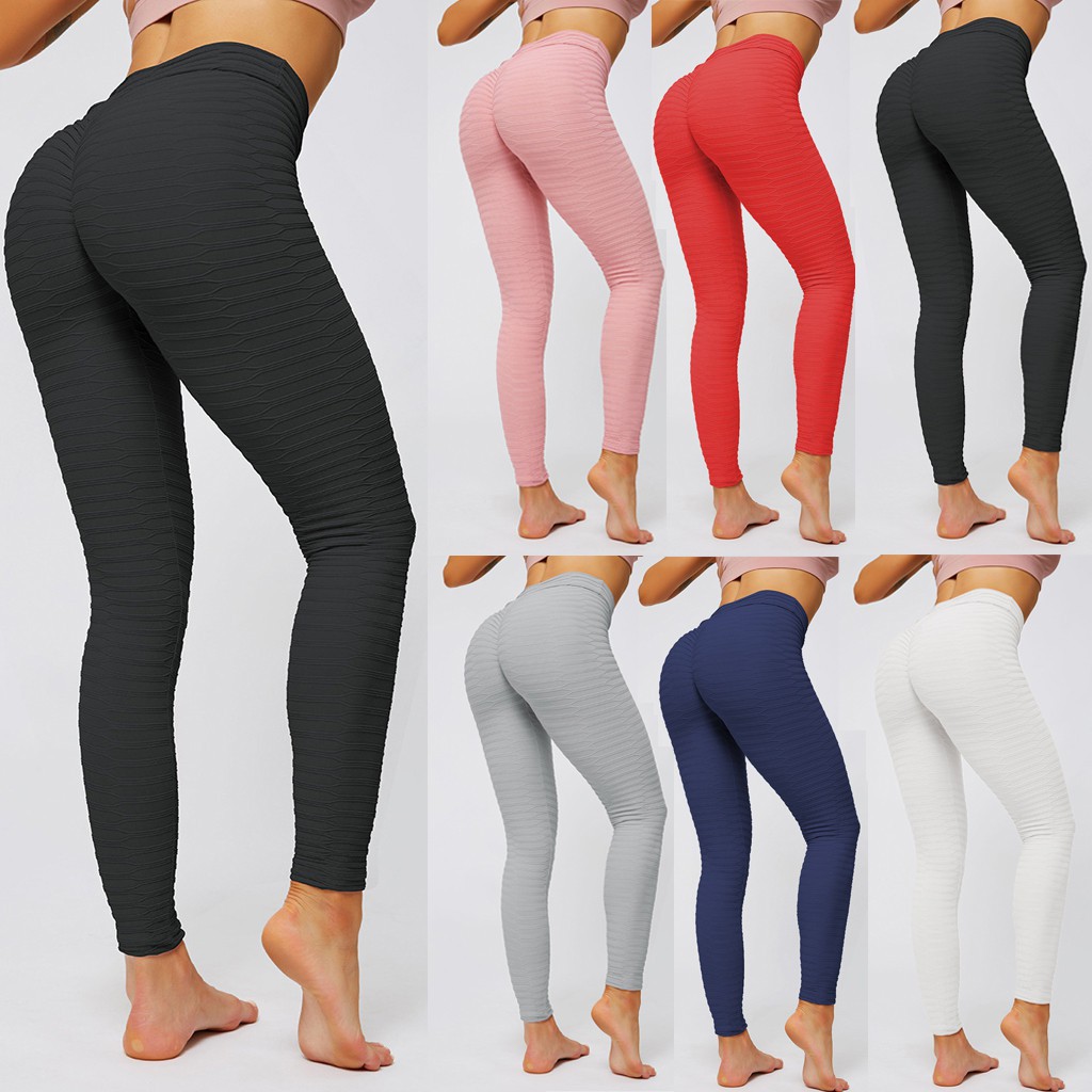 Women's High Waisted Leggings Slimming Scrunch Booty Ruched Butt Lift Yoga  Pants | Shopee Philippines