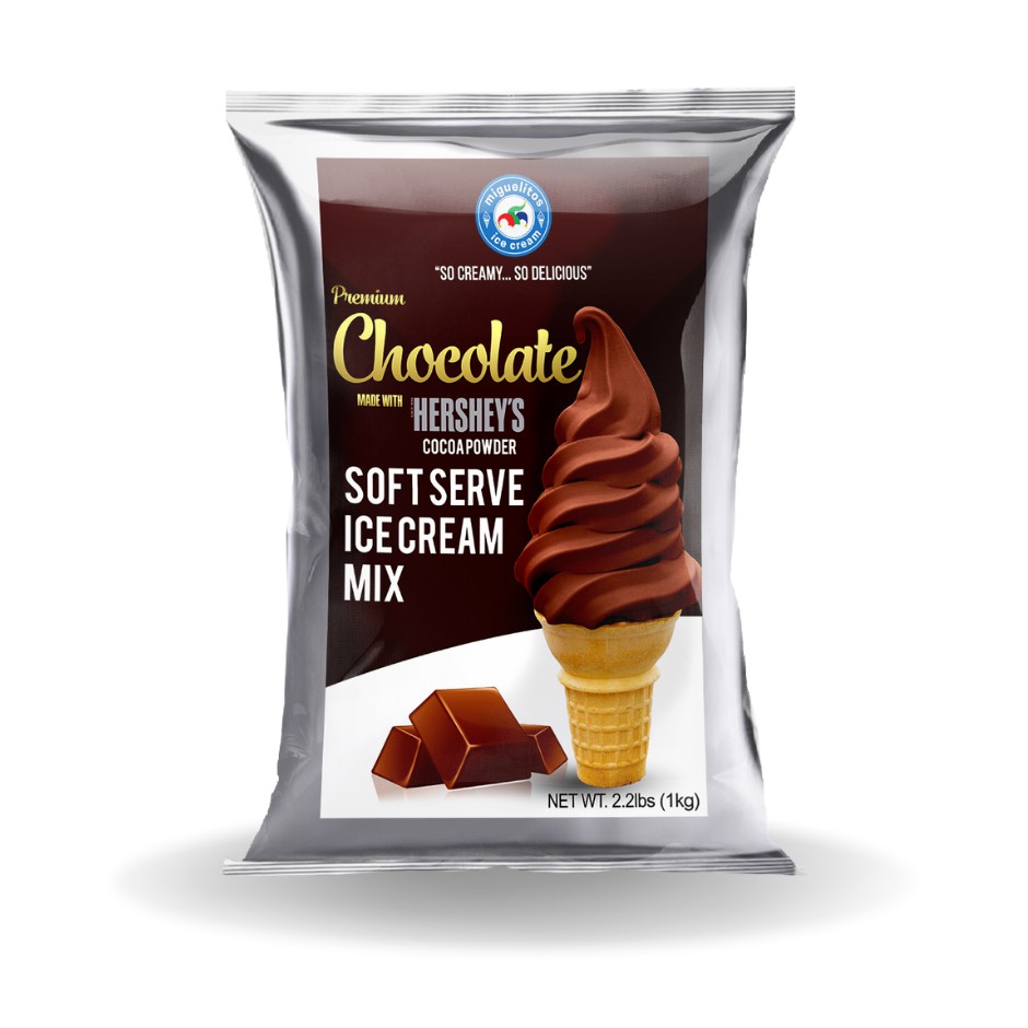 Premium Chocolate Soft Serve Ice Cream Powder Mix 1 Kilogram Pack by