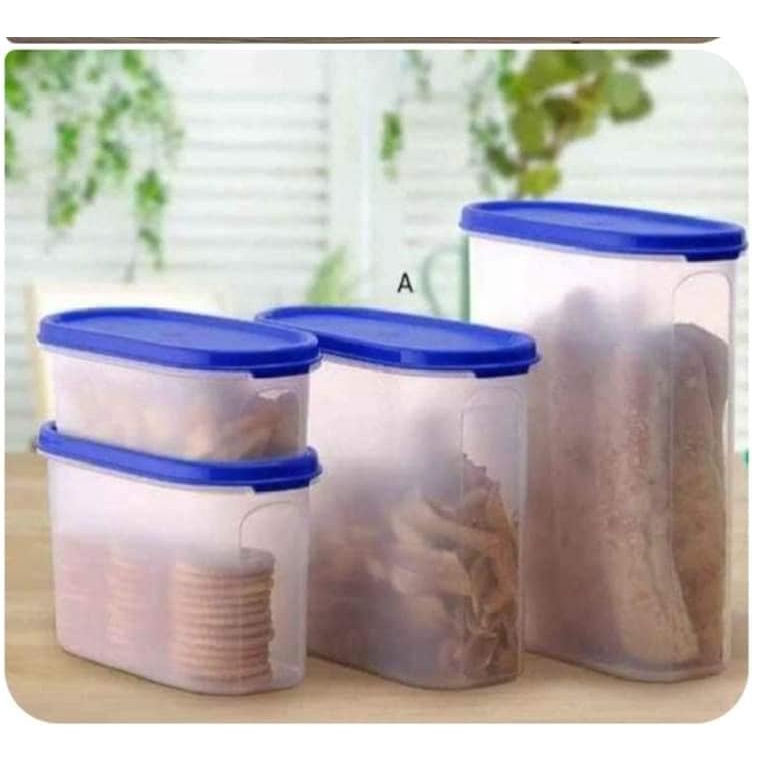 Tupperware 4pc Space Saver Oval Set Shopee Philippines