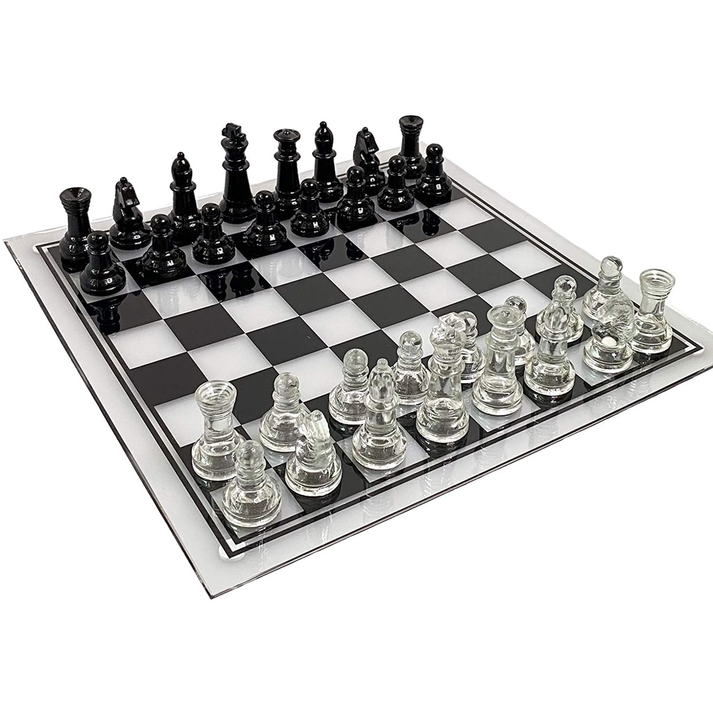 35*35CM Large Acrylic Chess Board AntiBroken Elegant Glass Chess