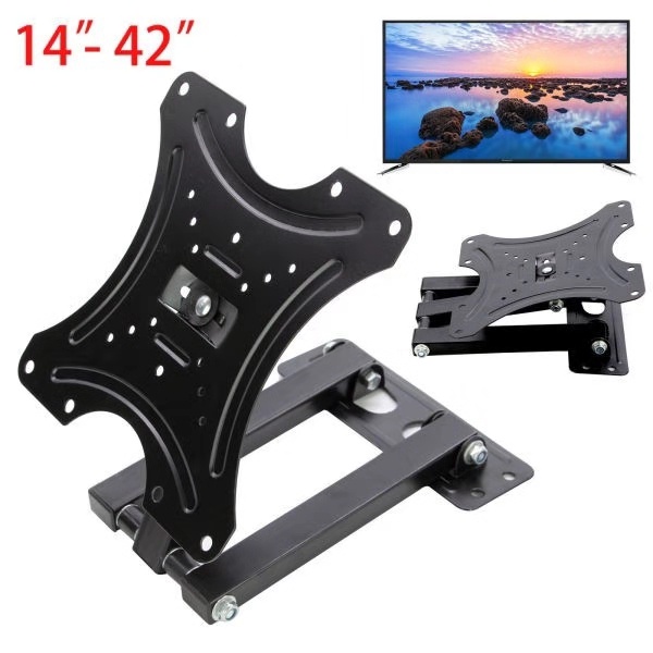 Tilted Led Lcd Pdp Flat Panel Tv Wall Mount Tv Bracket Swivel Hdl B Shopee Philippines