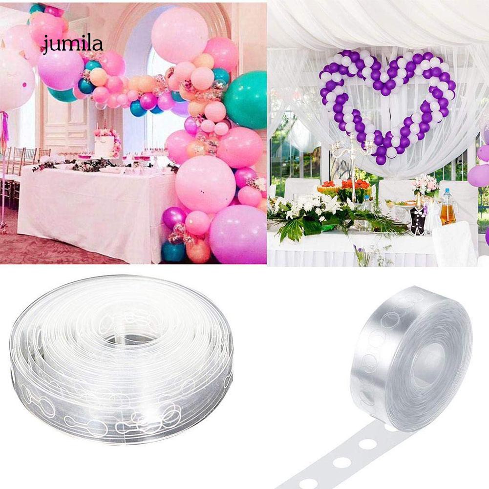 Jula 5m Clear Balloon Decorating Strip Arch Garland Streamer Tape